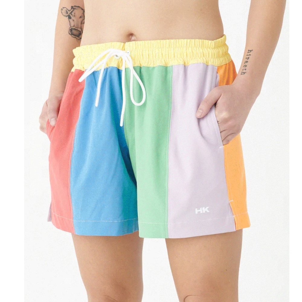 Humankind Striped Swim Shorts XL